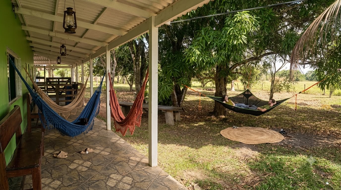 Espaço de convivência coberto